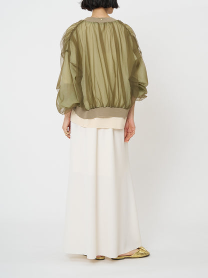 【予約販売】CHIGNON サマーメッシュ麻混バイアスSK 2561-028BZ