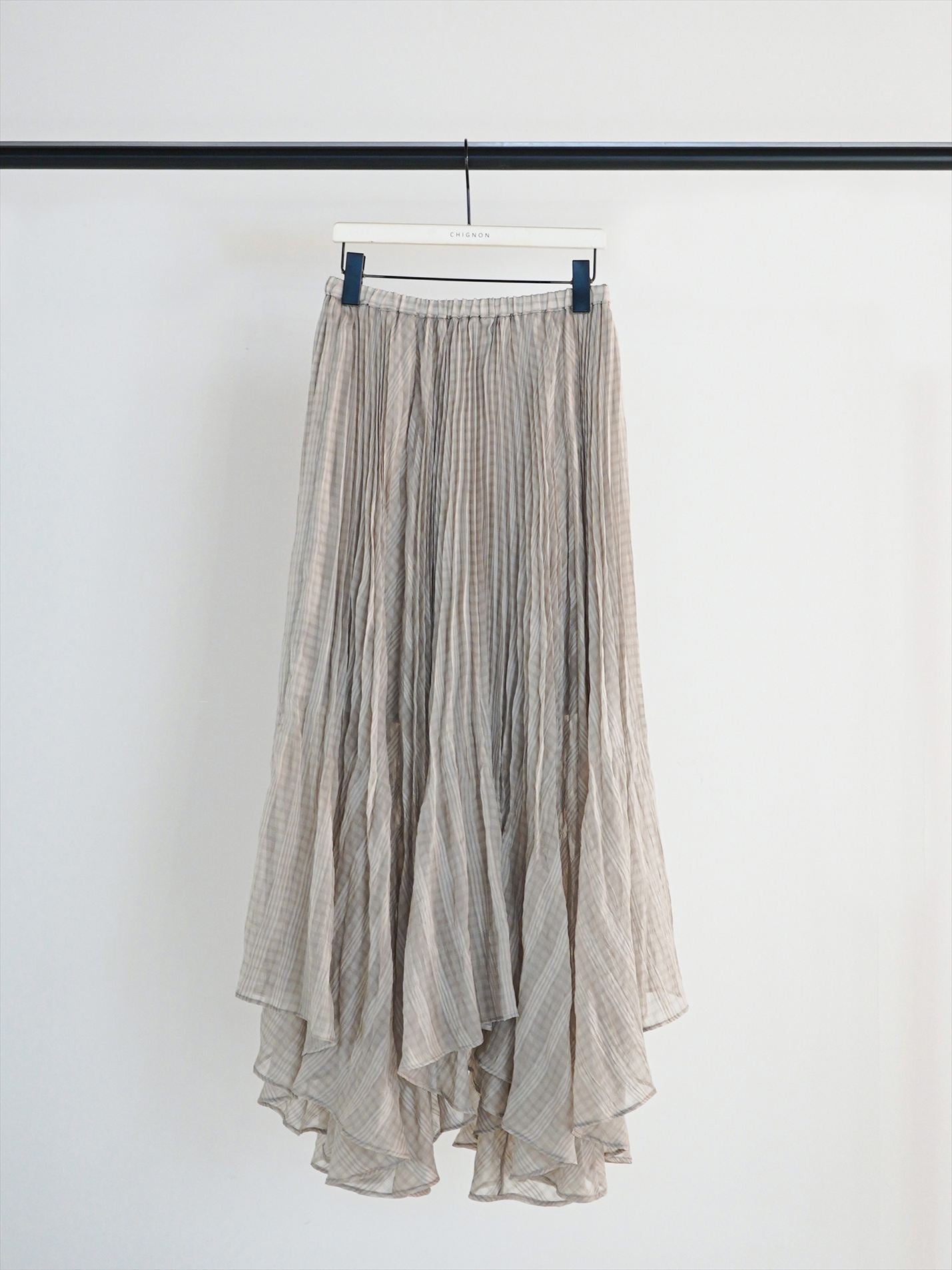 【予約販売】CHIGNON シアーチェックプリーツSK 2961-029MK