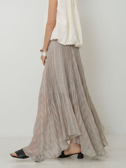 【予約販売】CHIGNON シアーチェックプリーツSK 2961-029MK