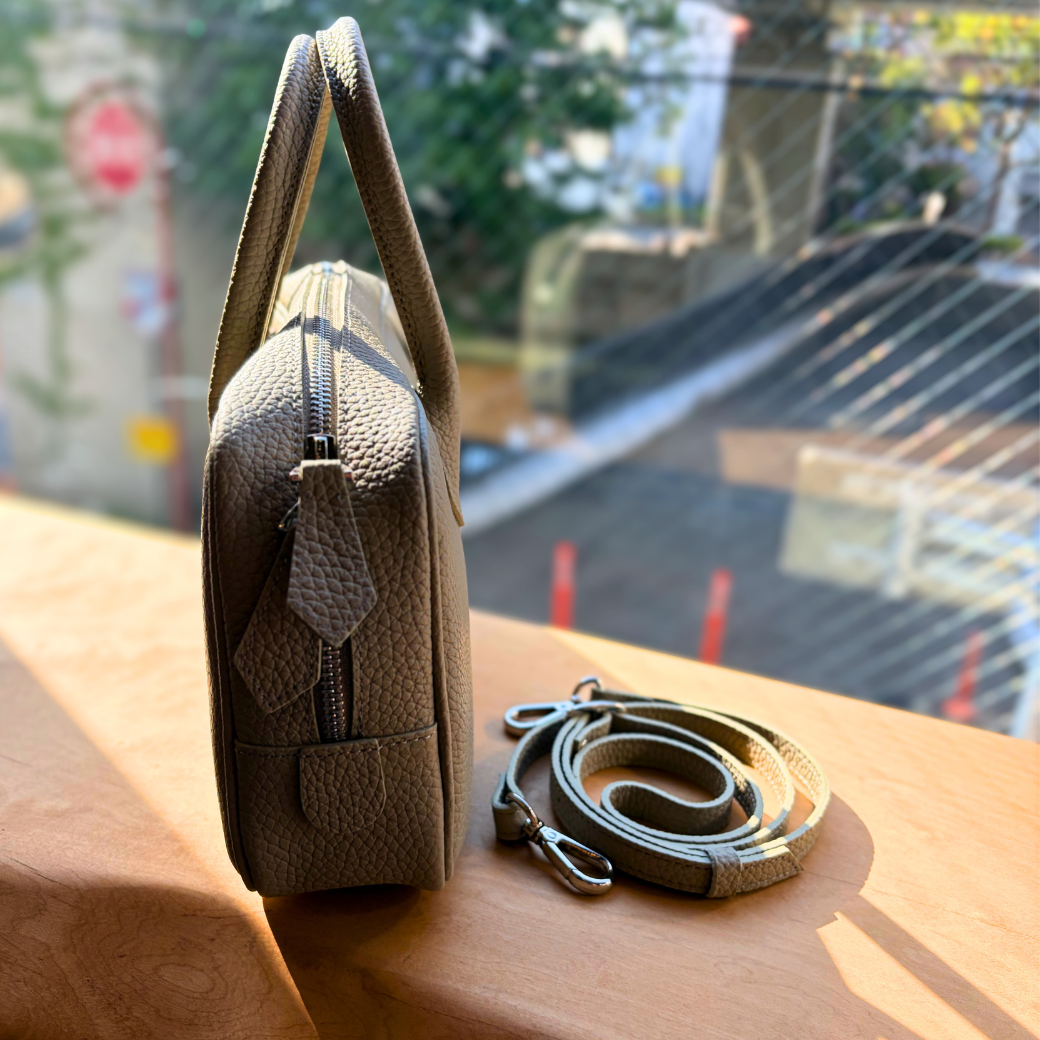 ラウンドボストン 2WAYレザーバッグ