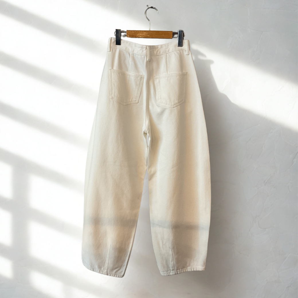 バレルレッグデニムソフトパンツ