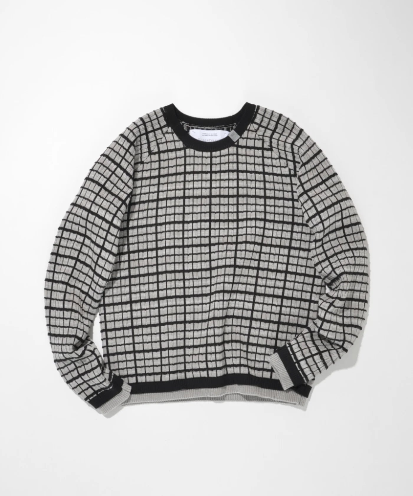 SUPERTHANKS Graph check Knit Crew-neck KT01