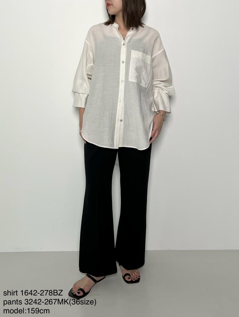 希少♡ドゥロワー シルク ストレッチオールインワン ゆったり センタープレス CHIGNON レディース センタープレス フレアパンツ – RUKA