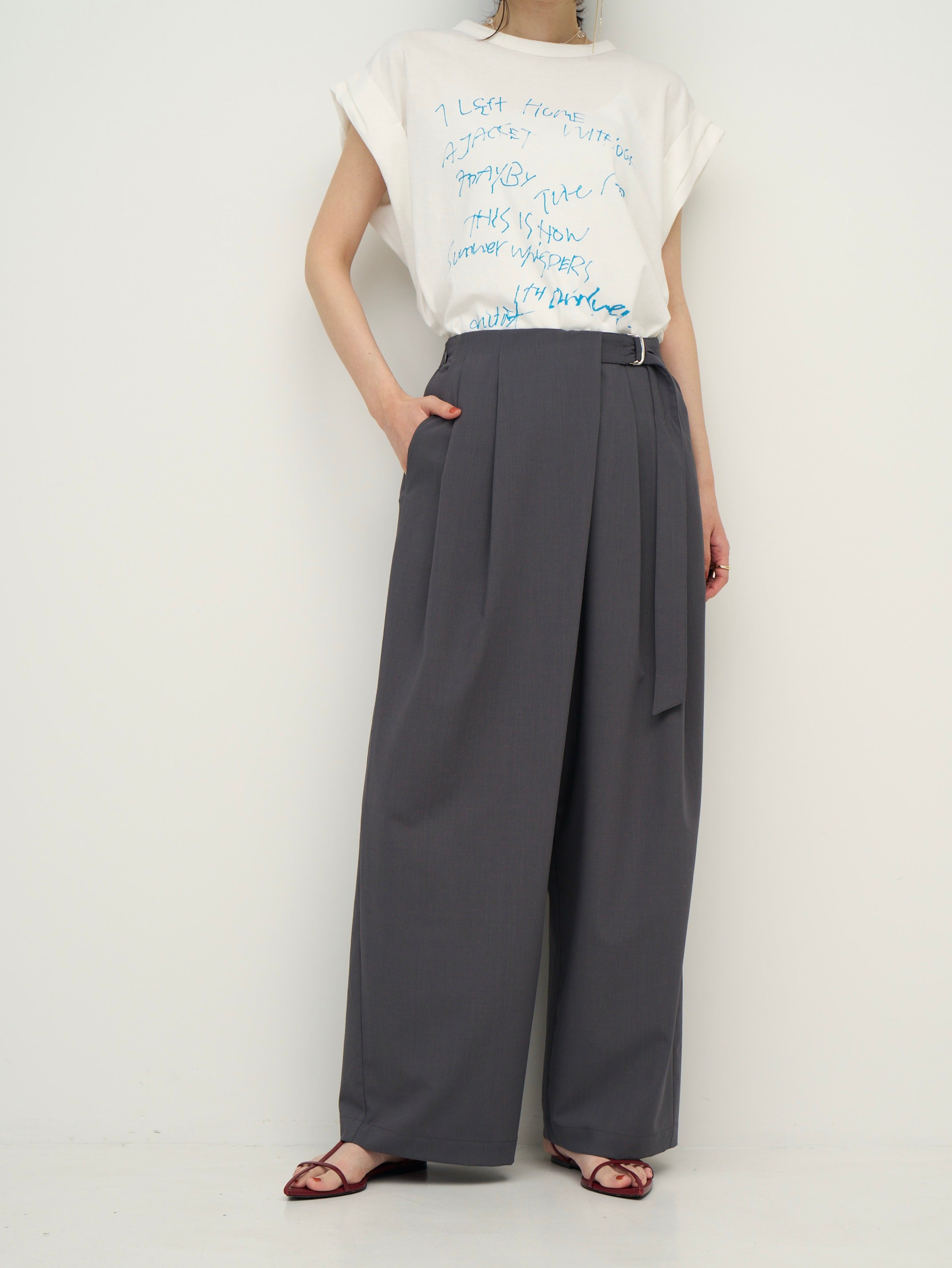 CHIGNON 梳毛調ベルト付ラップPT 3262-334MK