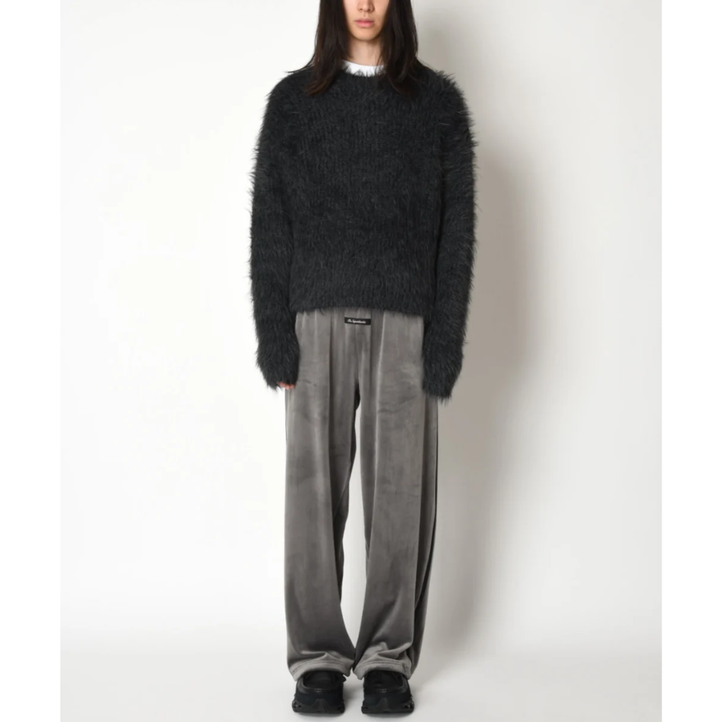 SUPERTHANKS Crew neck volume shaggy knit KT01
