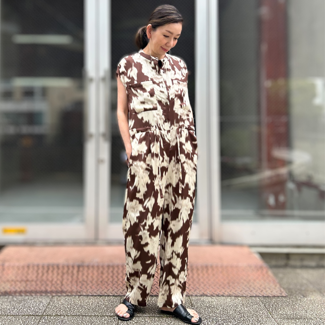 CHIGNON カスレ花柄PTサロペット 3853-344MK