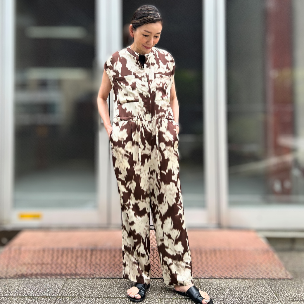 CHIGNON カスレ花柄PTサロペット 3853-344MK