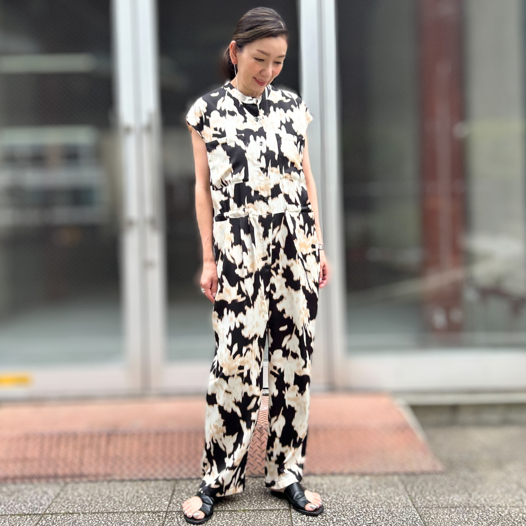 CHIGNON カスレ花柄PTサロペット 3853-344MK