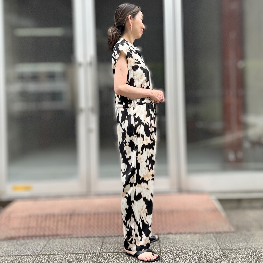 CHIGNON カスレ花柄PTサロペット 3853-344MK