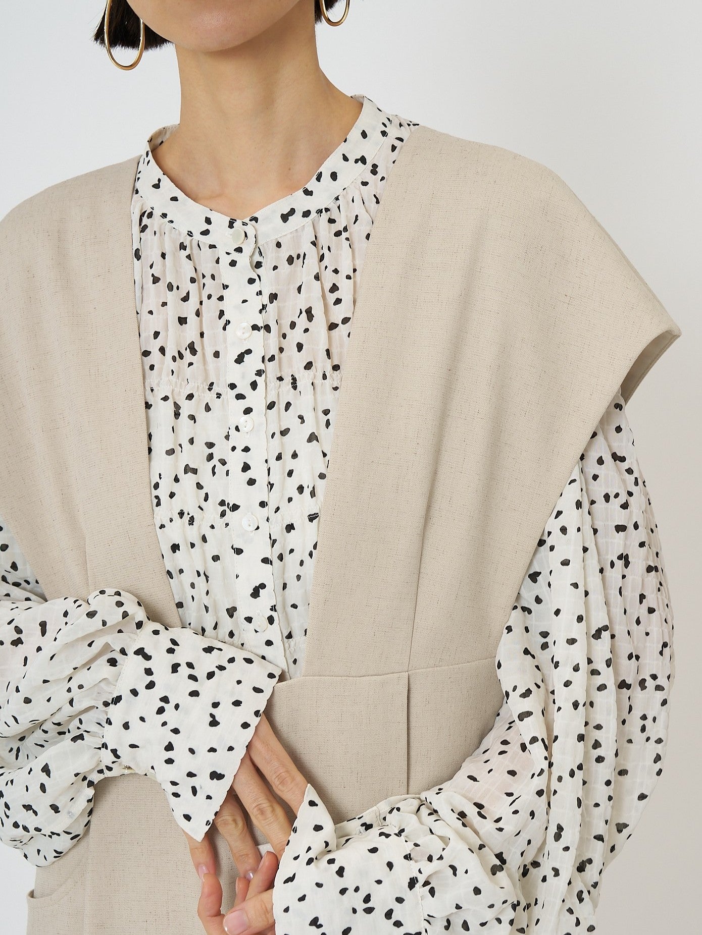 【予約販売】CHIGNON ワイドドレープコンビネゾン 3861-030MK