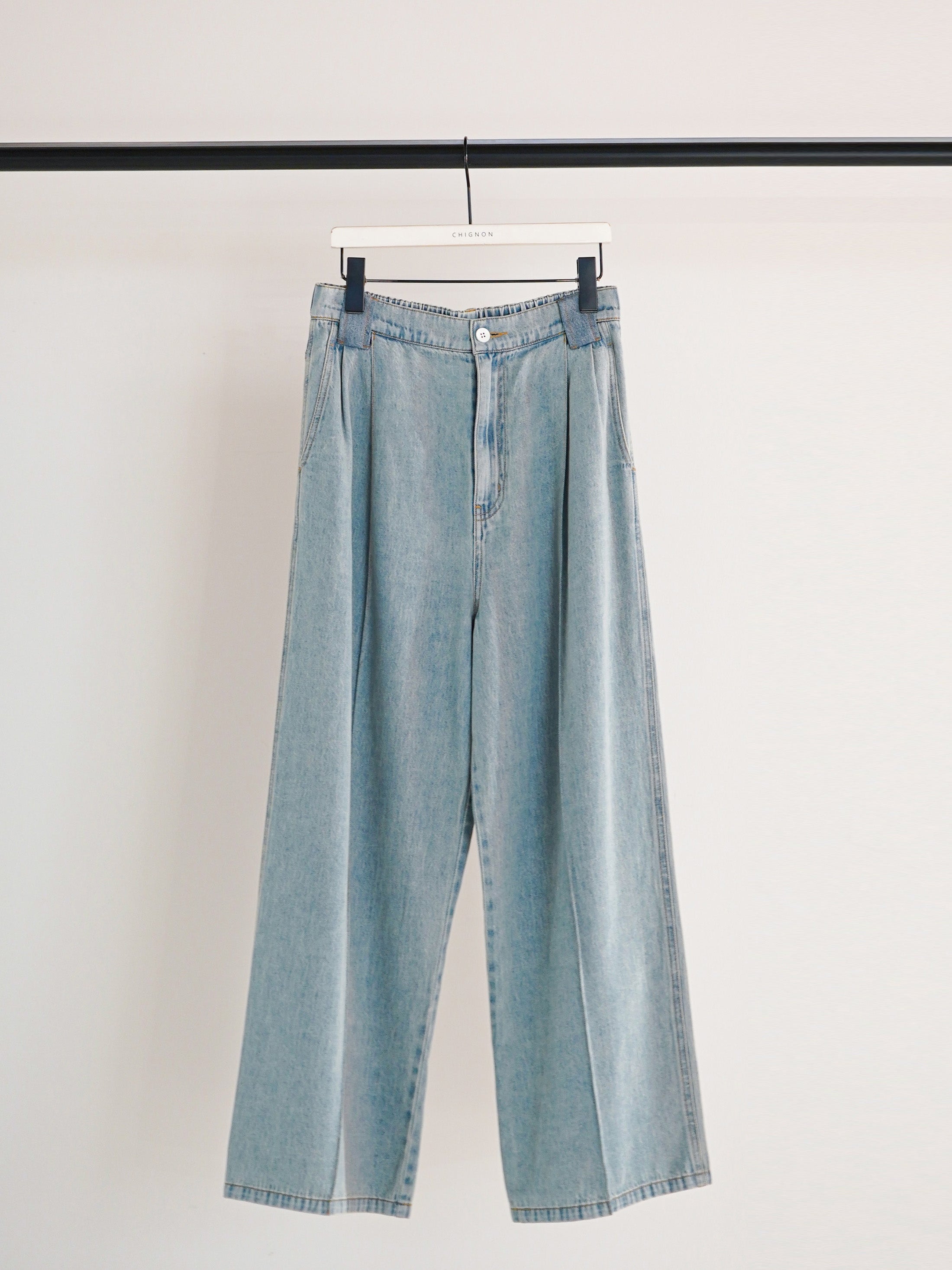 【予約販売】CHIGNON センターステッチデニムPT 3861-042BT