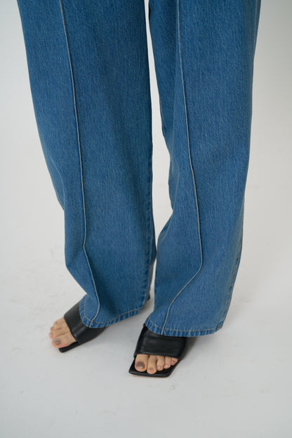 【予約販売】CHIGNON センターステッチデニムPT 3861-042BT