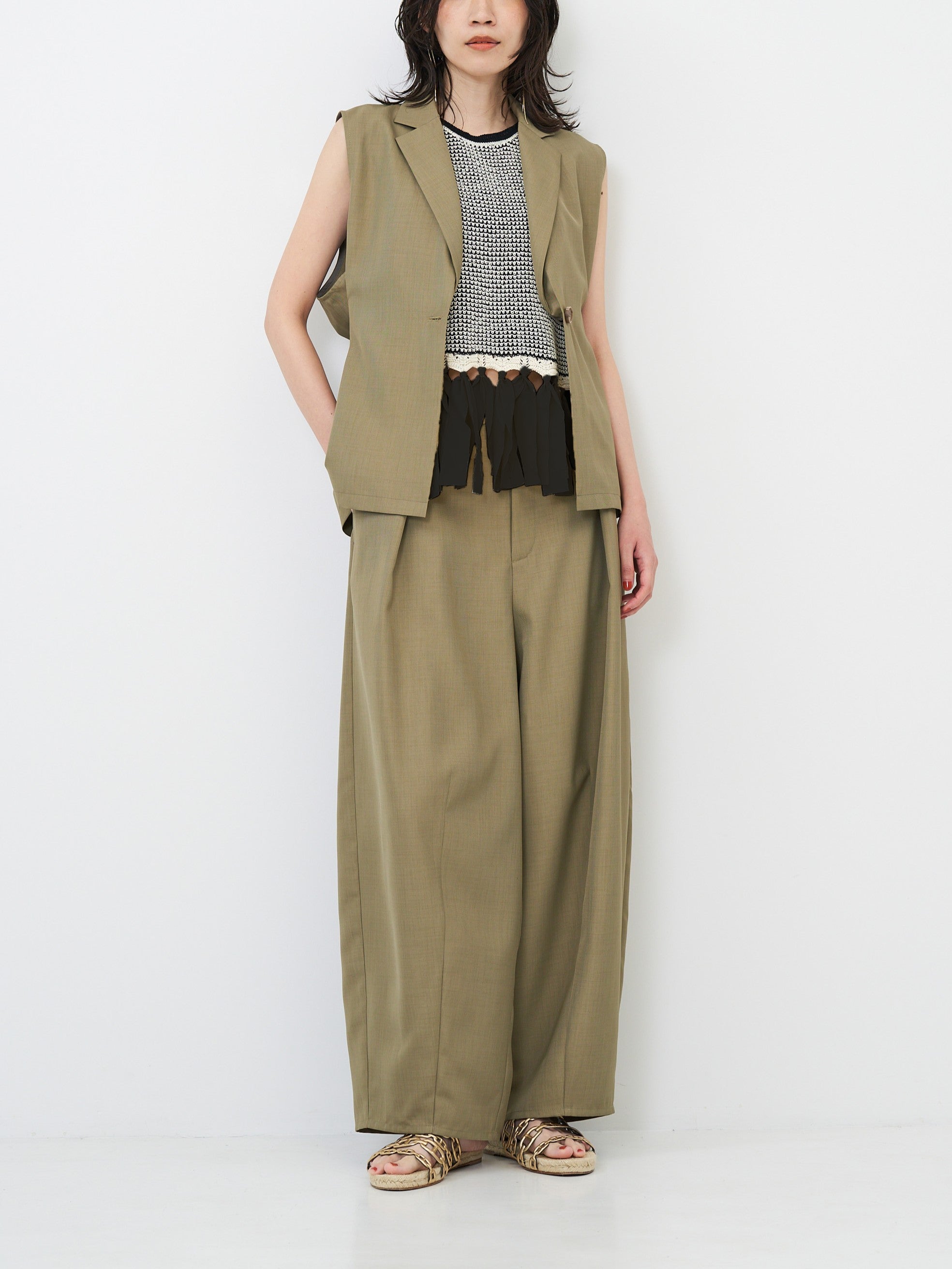 【予約販売】CHIGNON リネンライクコクーンPT 3862-337MK