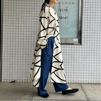 CHIGNON ラインプリントシャツOP 5961-019KK