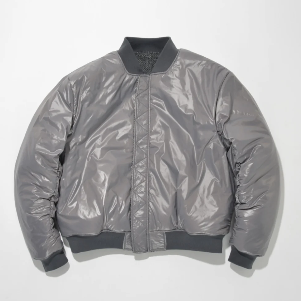 SUPERTHANKS Fur/Shrink faux leather Reversible Flight jacket ST264 JK02