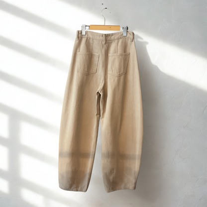 バレルレッグデニムソフトパンツ