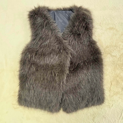 ラメ入りファーベスト