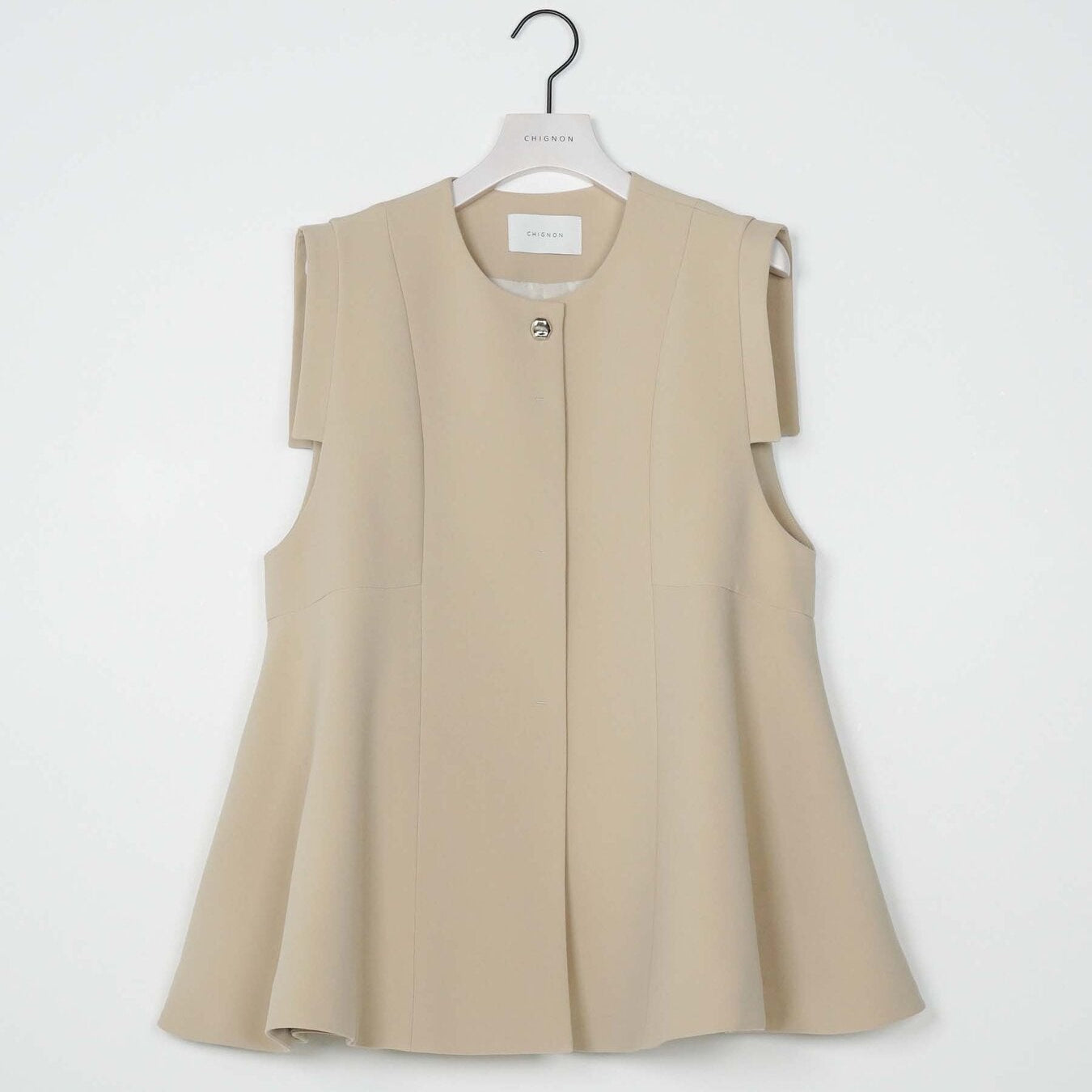 【予約販売】CHIGNON ソフトツイルフレアフォルムジレ4266-602YX