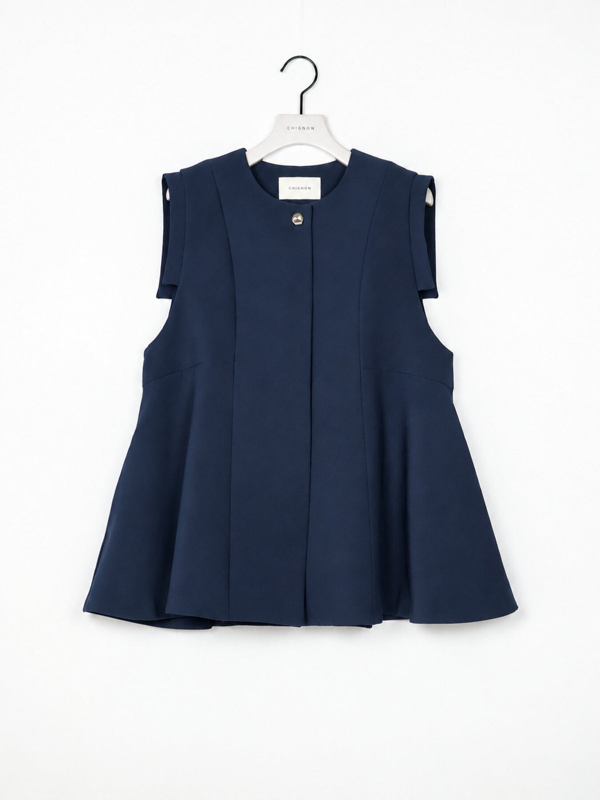 【予約販売】CHIGNON ソフトツイルフレアフォルムジレ4266-602YX