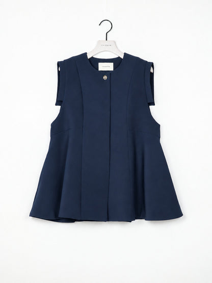 【予約販売】CHIGNON ソフトツイルフレアフォルムジレ4266-602YX