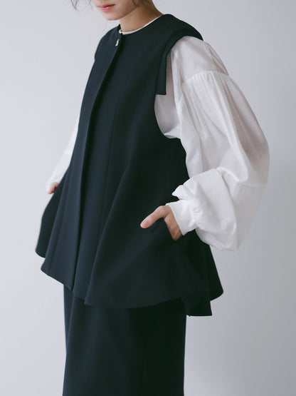 【予約販売】CHIGNON ソフトツイルフレアフォルムジレ4266-602YX