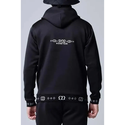 SY32 by SWEET YEARS GOLF DOUBLE MESH KNIT HOODIE