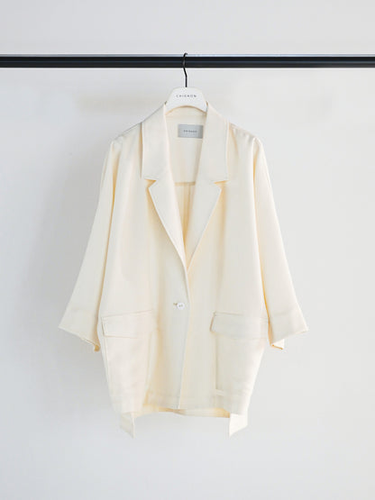 【予約販売】CHIGNON サマーメッシュ麻混ドルマンJK 4561-027BZ