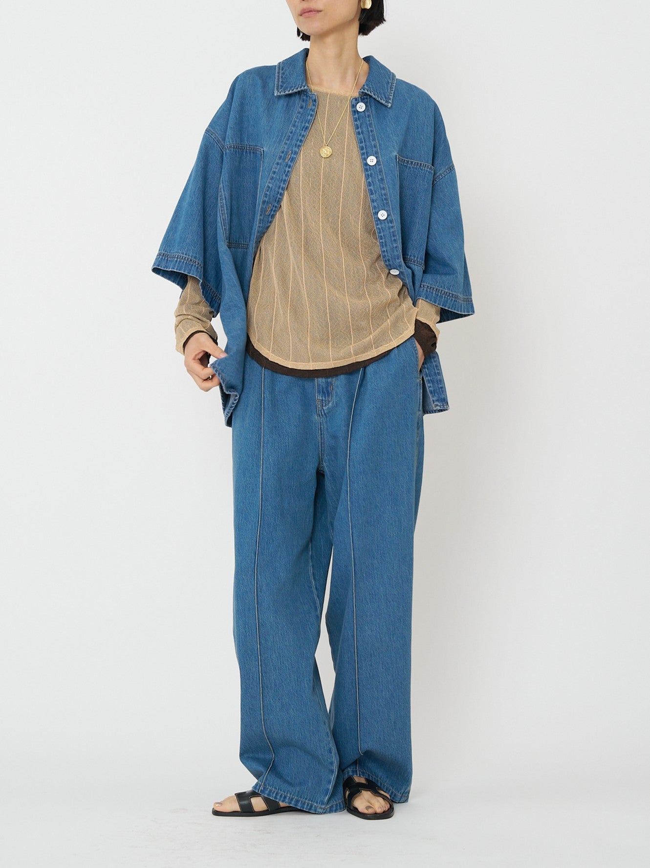 【予約販売】CHIGNON ハーフスリーブデニムJK 4861-041BT