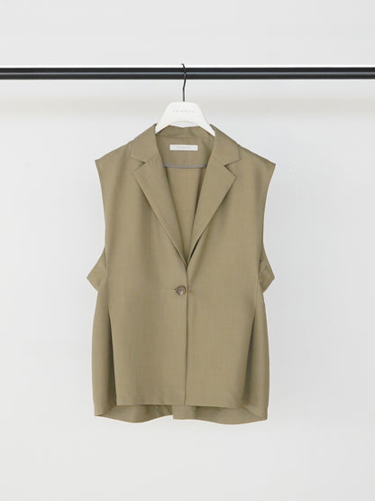 【予約販売】CHIGNON リネンライクペプラムジレ 4862-336MK