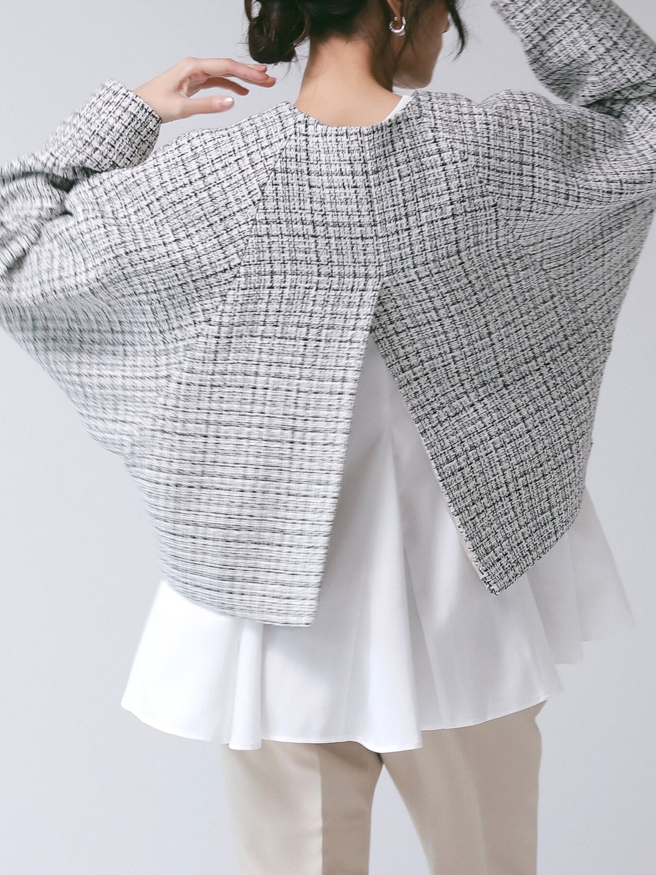 【予約販売】CHIGNON ミニマルツィードJK 4866-608BZ