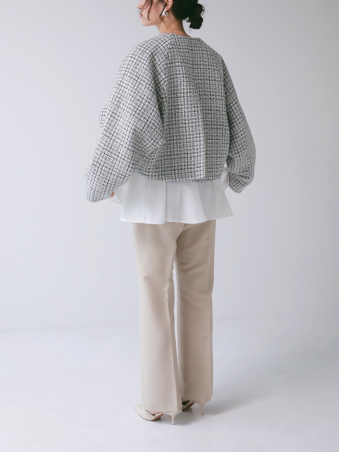 【予約販売】CHIGNON ミニマルツィードJK 4866-608BZ