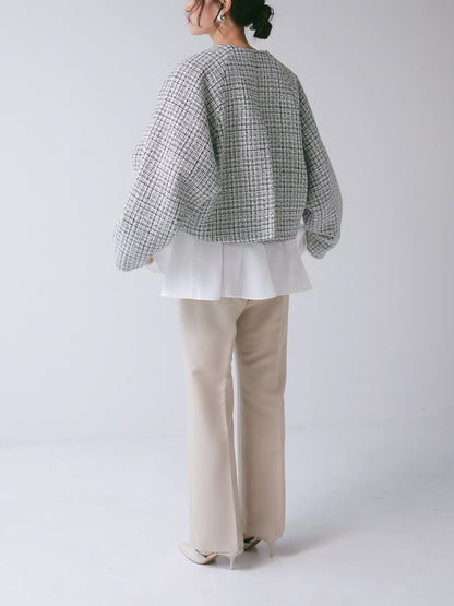 【予約販売】CHIGNON ミニマルツィードJK 4866-608BZ
