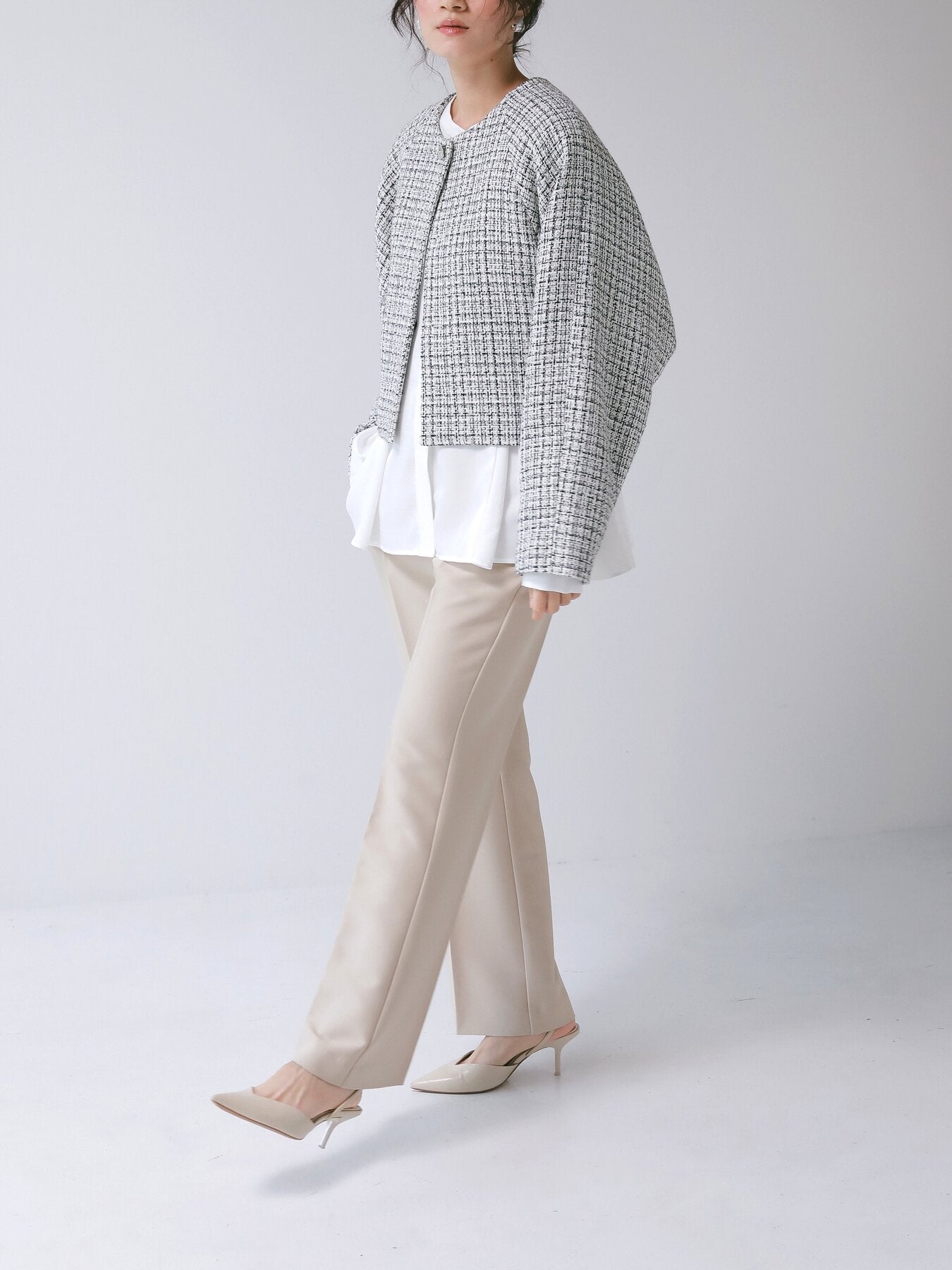 【予約販売】CHIGNON ミニマルツィードJK 4866-608BZ