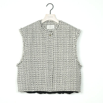 【予約販売】CHIGNON ミニマルツィードドッキングジレ 4866-609BZ
