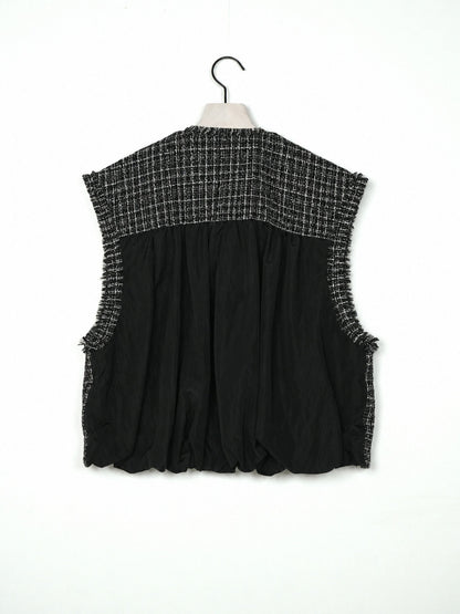 【予約販売】CHIGNON ミニマルツィードドッキングジレ 4866-609BZ