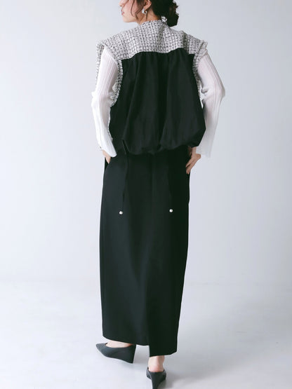 【予約販売】CHIGNON ミニマルツィードドッキングジレ 4866-609BZ