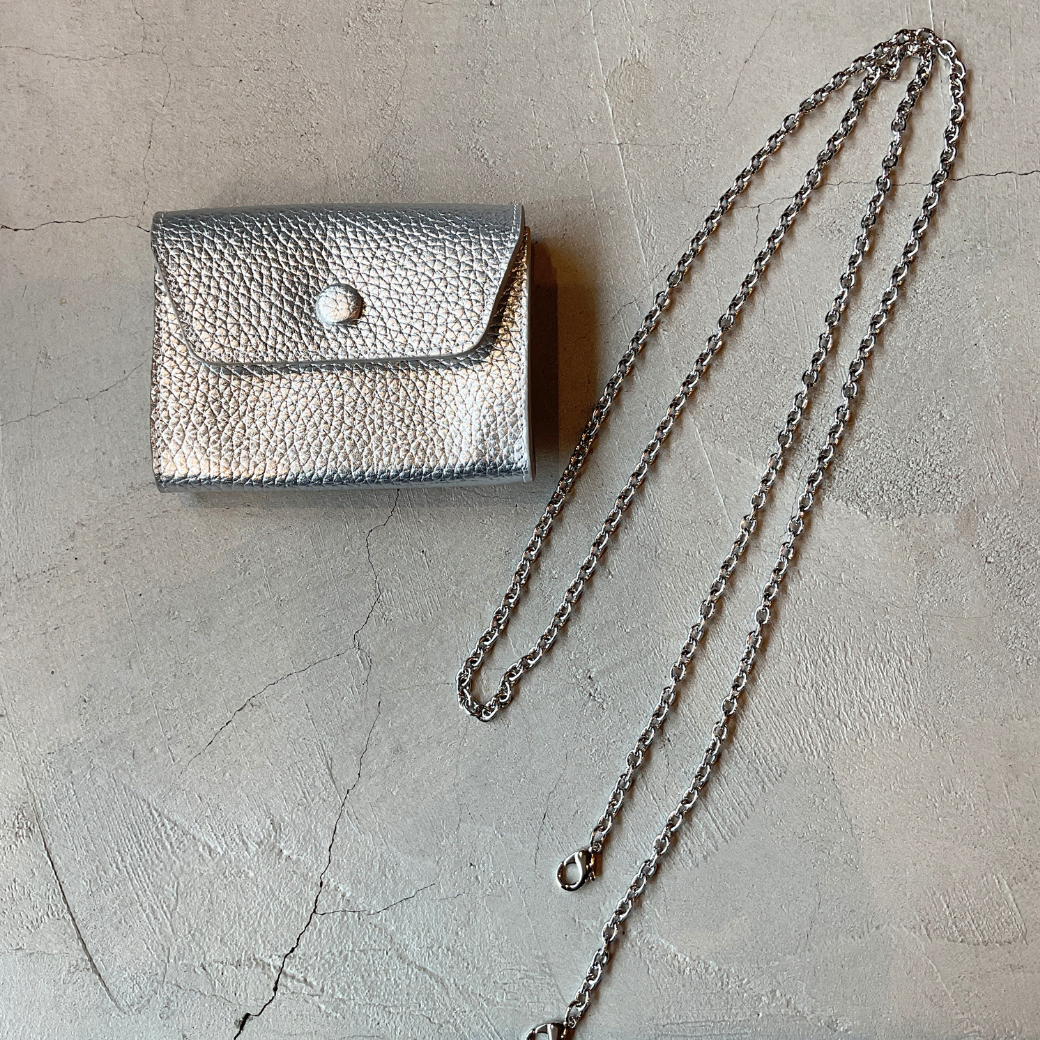 シャイニーレザー チェーンウォレット