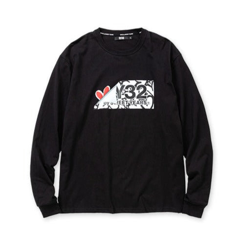 SY32 HEART DRIP BOX LOGO L/S TEE No.13535J