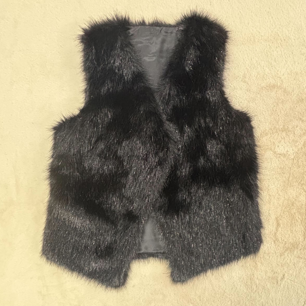 ラメ入りファーベスト