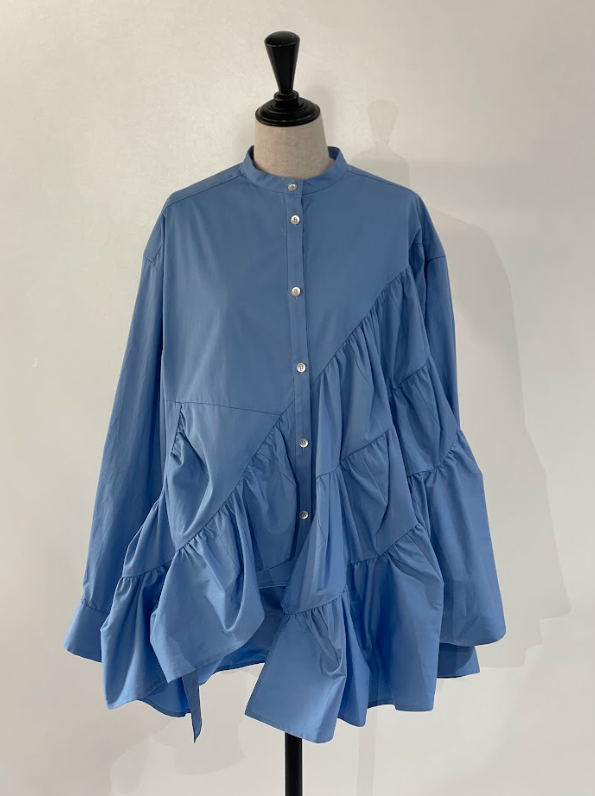 RUMCHE Typewriter Gatherd Blouse R25A10603