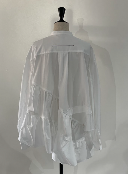 RUMCHE Typewriter Gatherd Blouse R25A10603