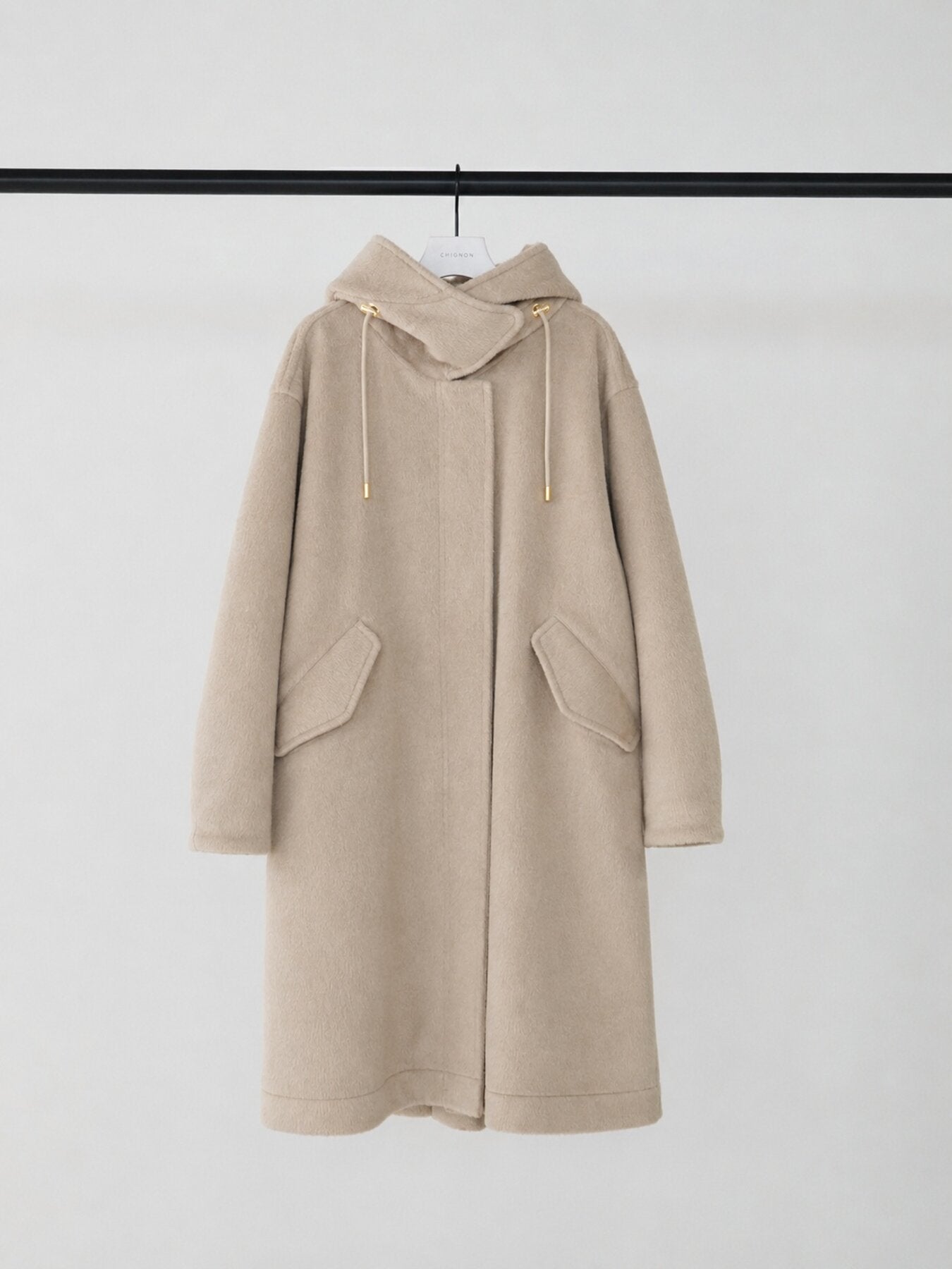 【予約販売】CHIGNON シャギーフーデッドコート 7265-337MK