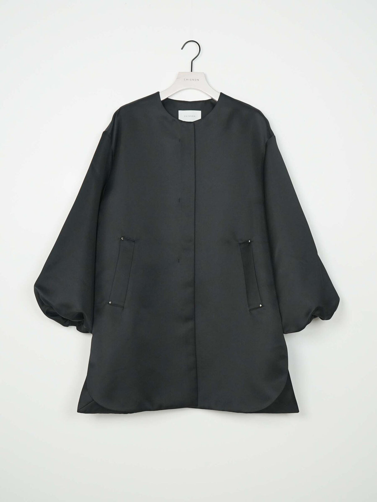 【予約販売】CHIGNON フォルムスリーブノーカラーコート7266-636MK