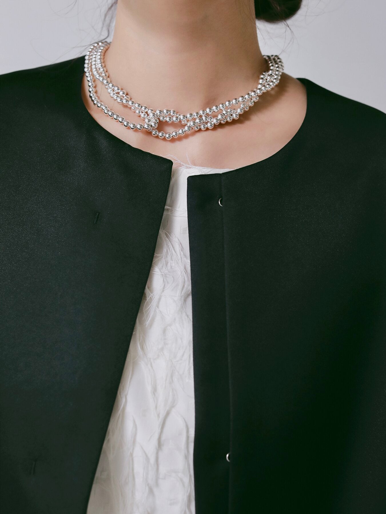 【予約販売】CHIGNON フォルムスリーブノーカラーコート7266-636MK