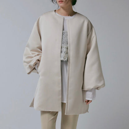 【予約販売】CHIGNON フォルムスリーブノーカラーコート7266-636MK