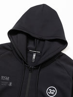 SY32 DOUBLE KNIT EMBROIDERY LOGO ZIP HOODIE No.14110