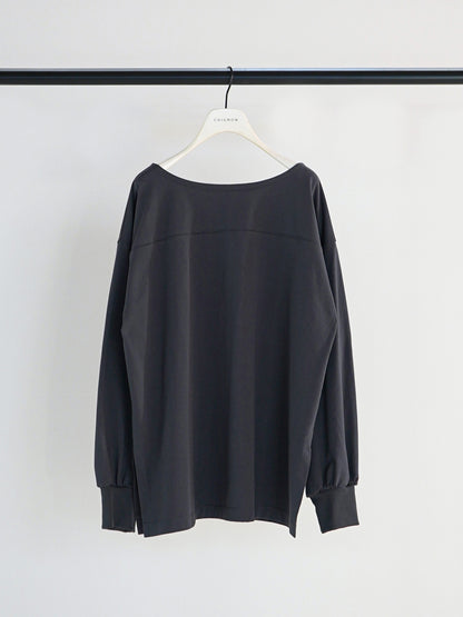 【予約販売】CHIGNON 度詰天竺ボートネックロンT 8261-015KK