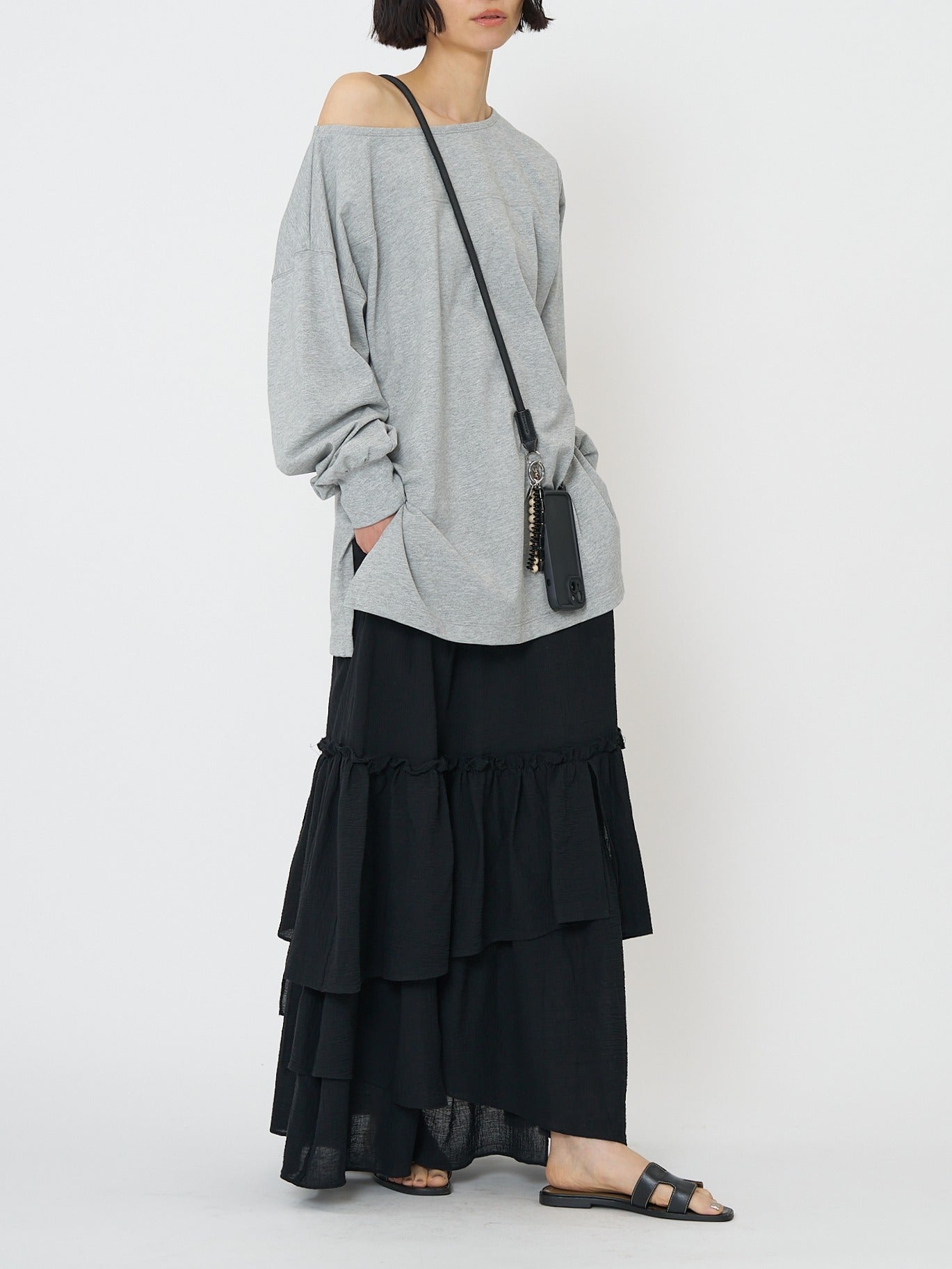 【予約販売】CHIGNON 度詰天竺ボートネックロンT 8261-015KK