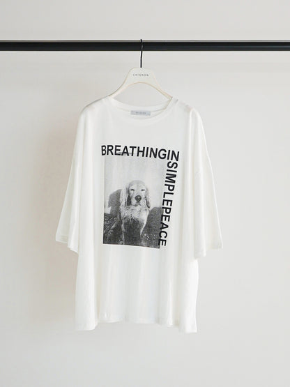【予約販売】CHIGNON アニマルフォト"DOG"TEE 8461-100KK