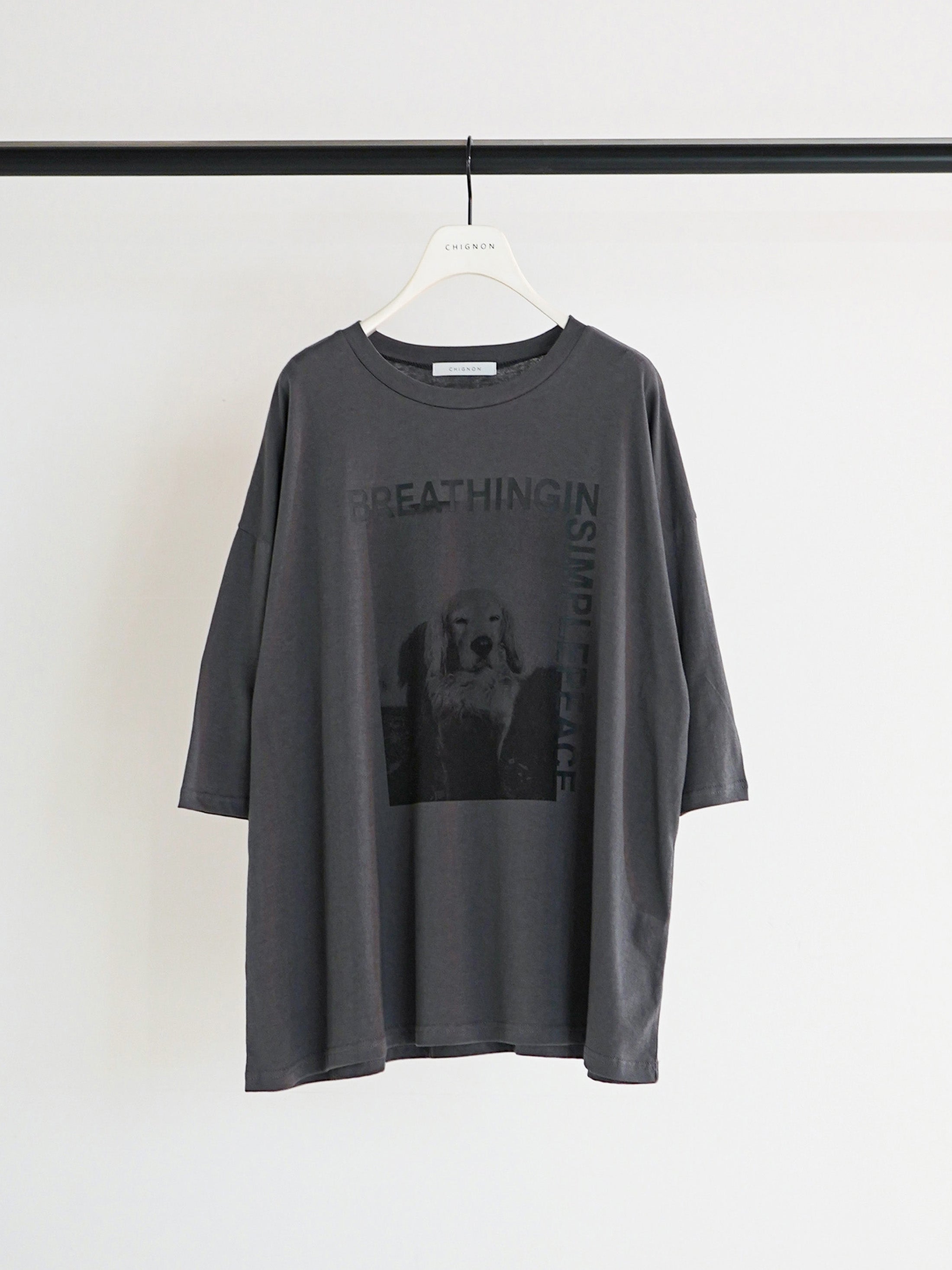 【予約販売】CHIGNON アニマルフォト"DOG"TEE 8461-100KK